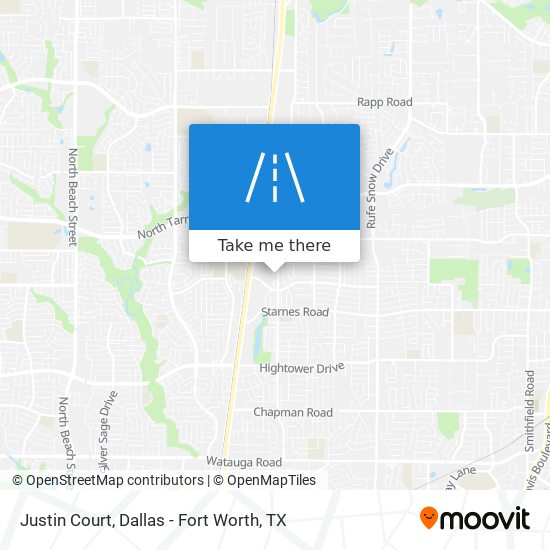 Justin Court map