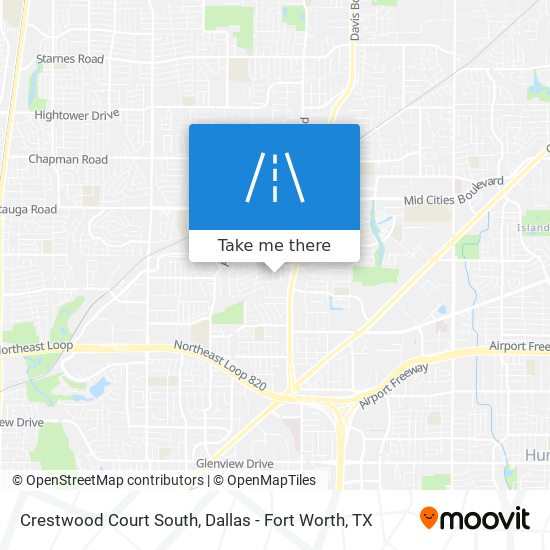 Crestwood Court South map