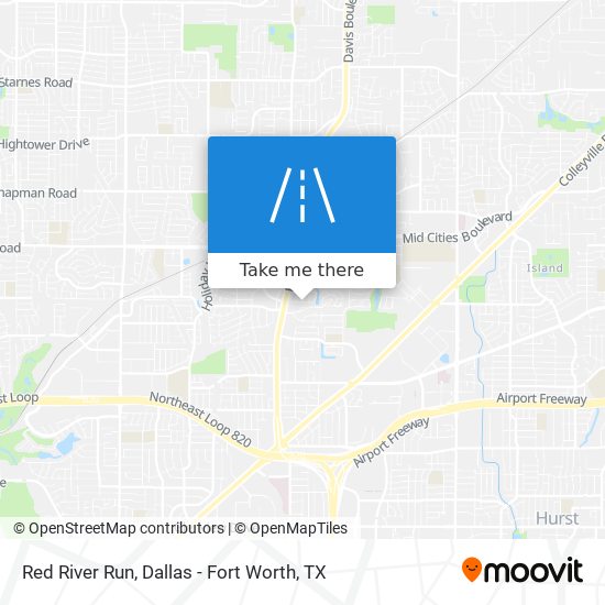 Red River Run map
