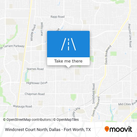 Windcrest Court North map