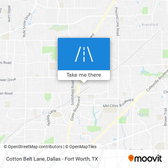 Cotton Belt Lane map