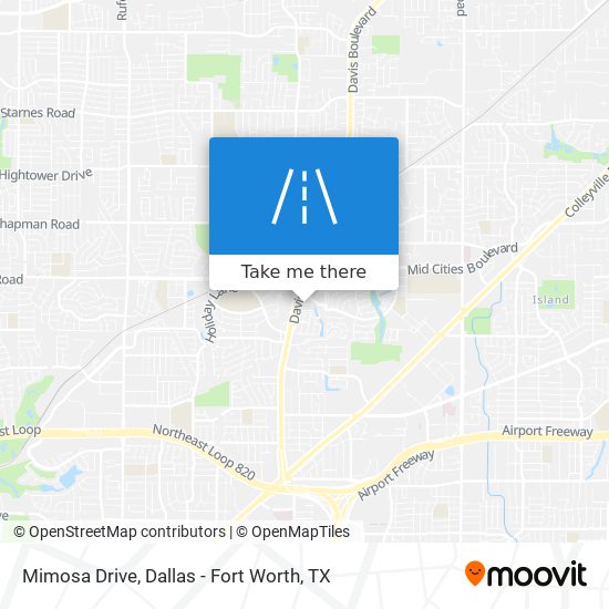 Mimosa Drive map