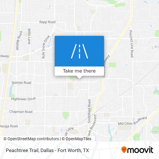 Mapa de Peachtree Trail