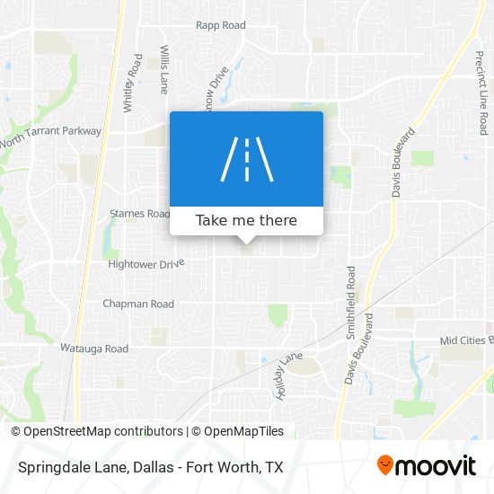 Springdale Lane map