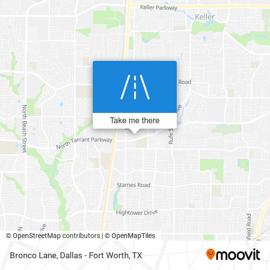 Bronco Lane map