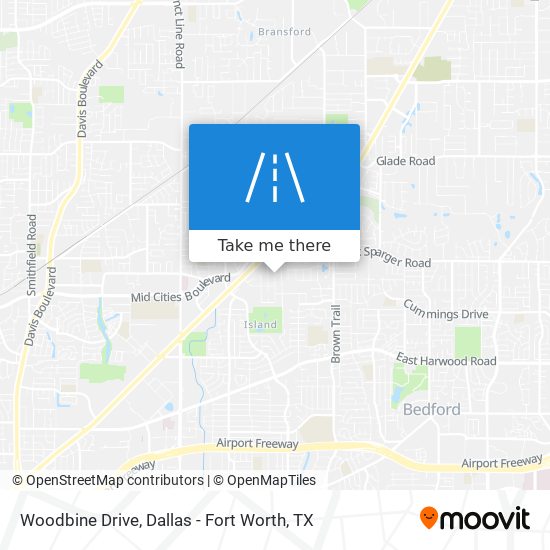 Woodbine Drive map