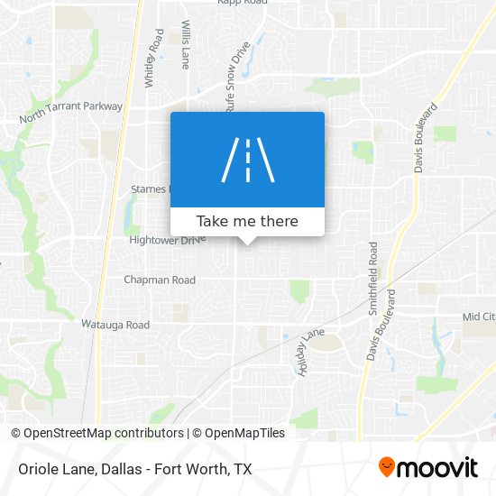 Mapa de Oriole Lane