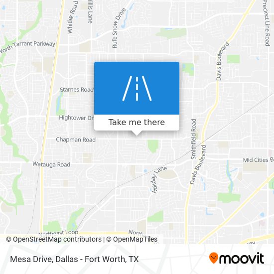 Mapa de Mesa Drive