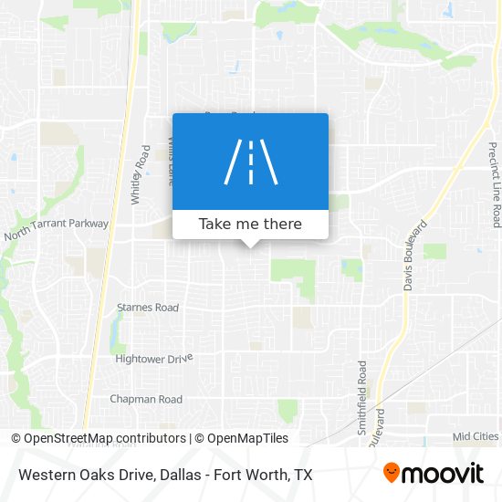Western Oaks Drive map