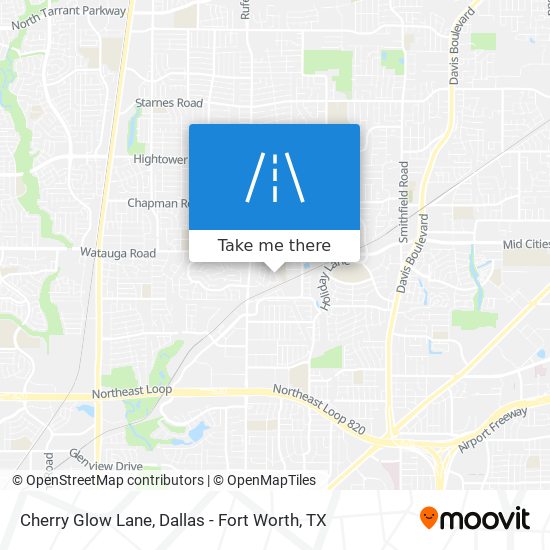 Cherry Glow Lane map