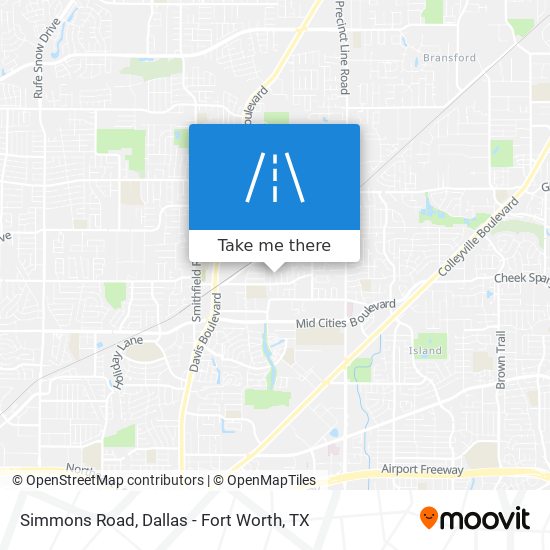 Simmons Road map