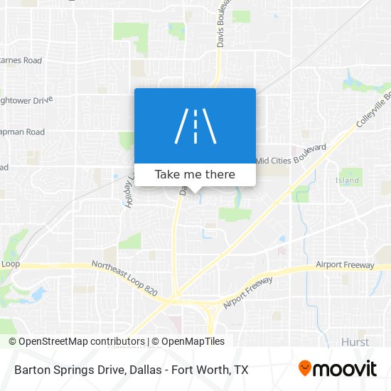 Barton Springs Drive map