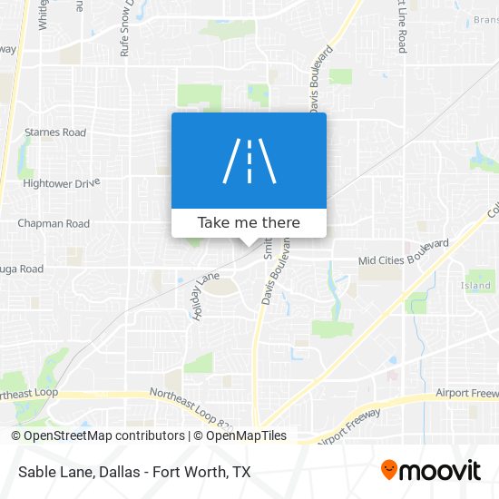 Sable Lane map