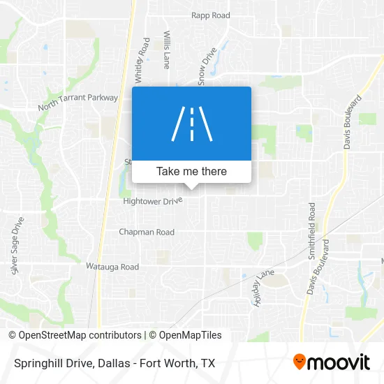Springhill Drive map
