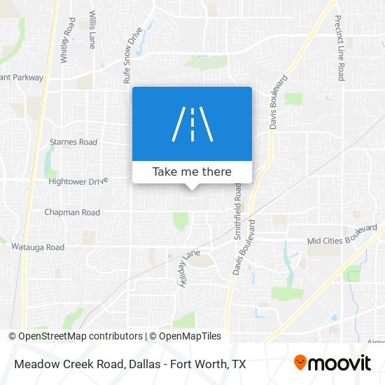 Meadow Creek Road map