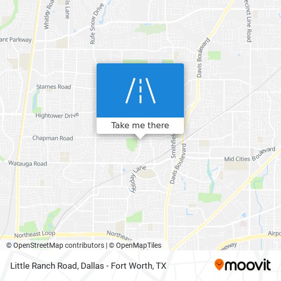 Mapa de Little Ranch Road