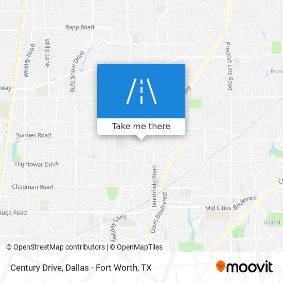 Century Drive map