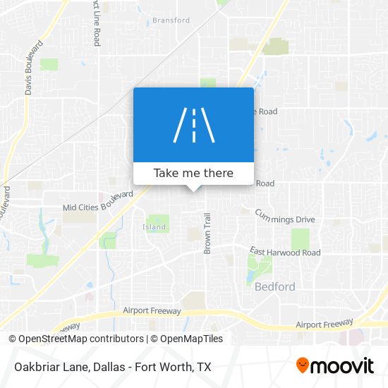 Oakbriar Lane map
