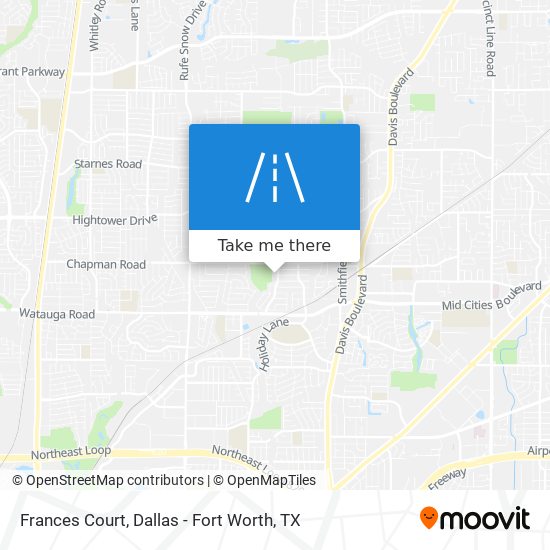Frances Court map