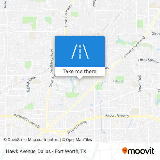 Hawk Avenue map