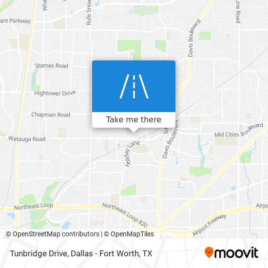 Tunbridge Drive map