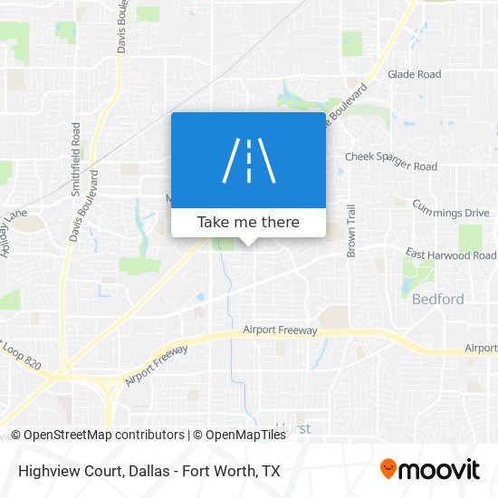 Highview Court map