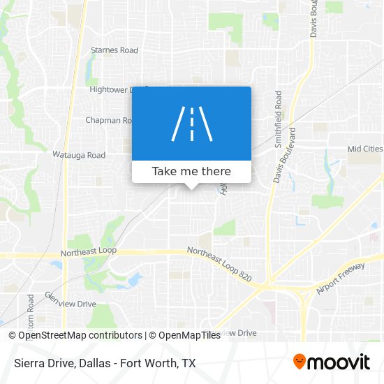 Sierra Drive map