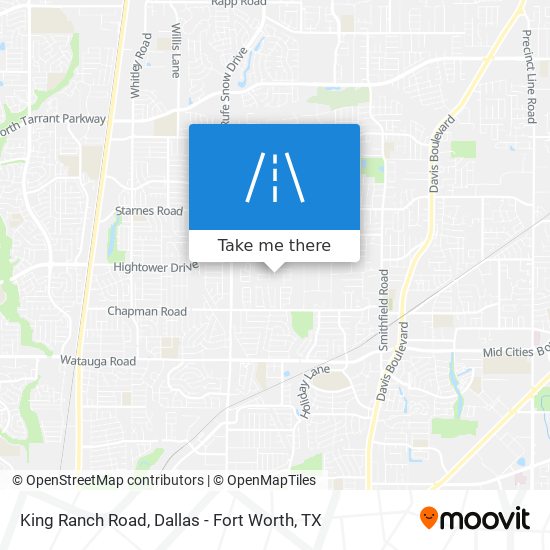 King Ranch Road map