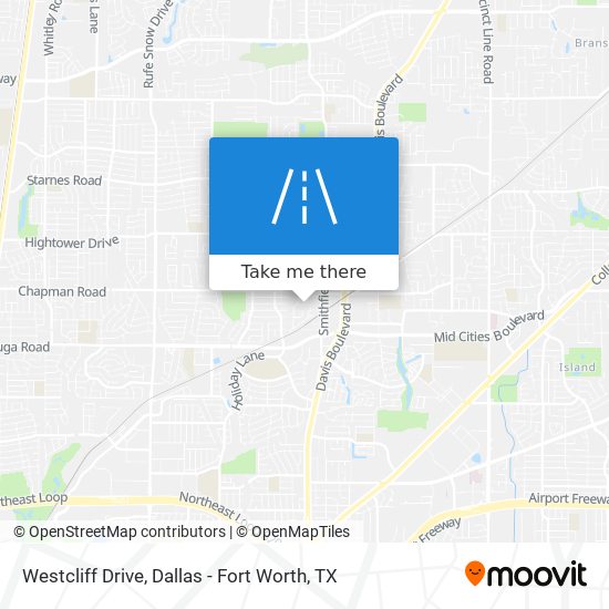 Westcliff Drive map
