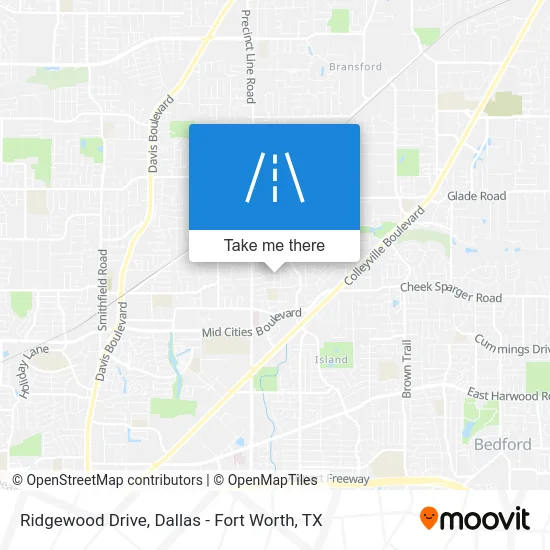 Ridgewood Drive map