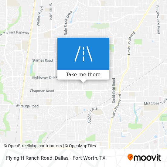 Flying H Ranch Road map