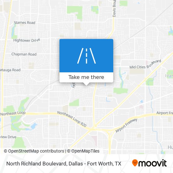 North Richland Boulevard map