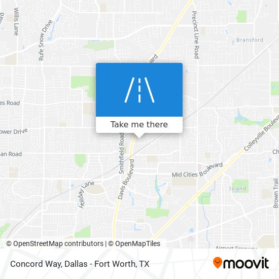 Concord Way map