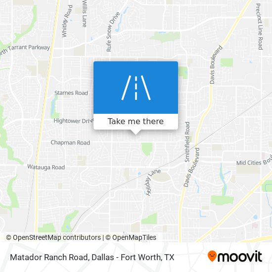 Mapa de Matador Ranch Road