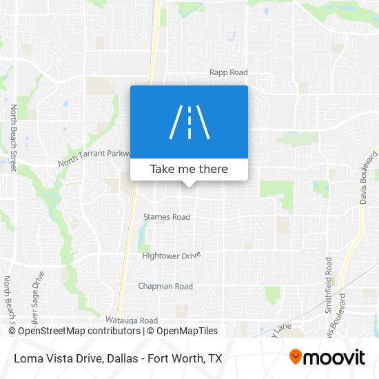 Loma Vista Drive map