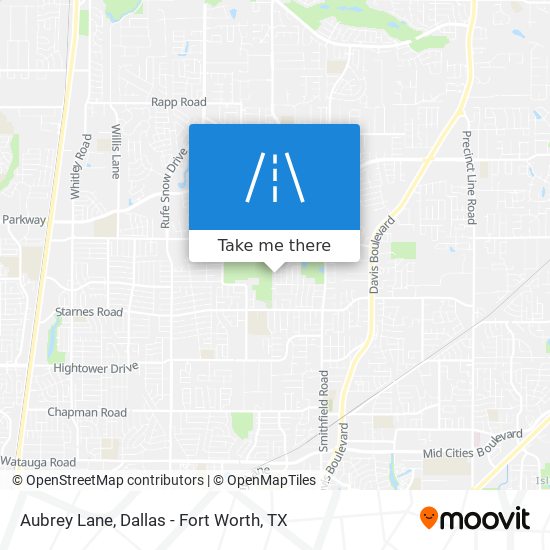 Aubrey Lane map