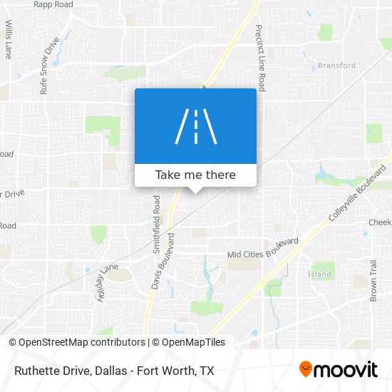 Ruthette Drive map
