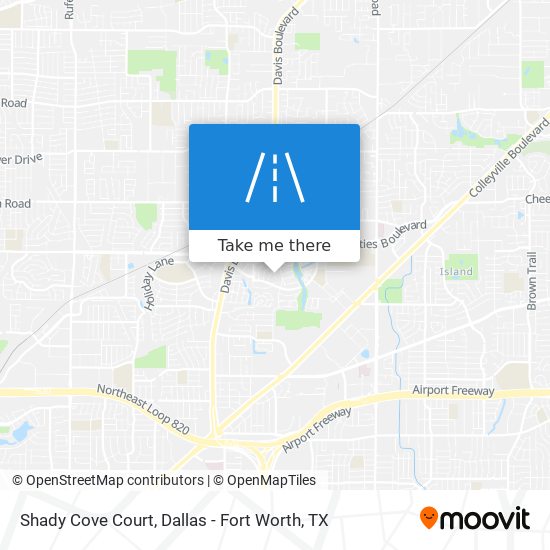 Shady Cove Court map