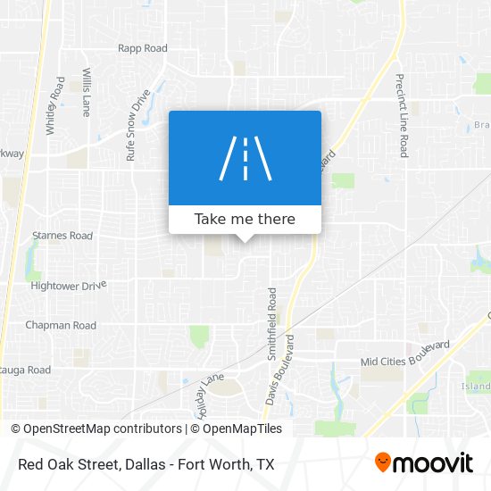 Red Oak Street map