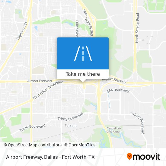 Airport Freeway map