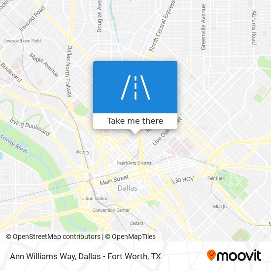 Ann Williams Way map
