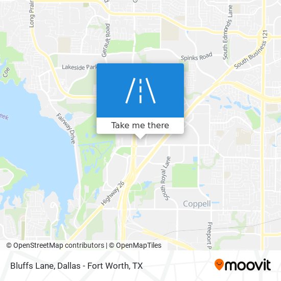 Bluffs Lane map