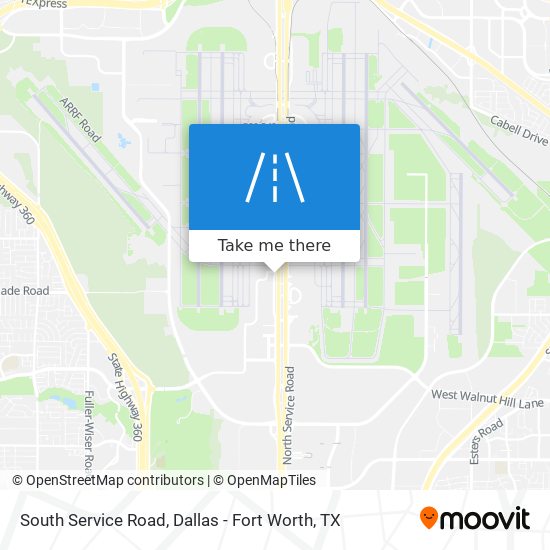 South Service Road map