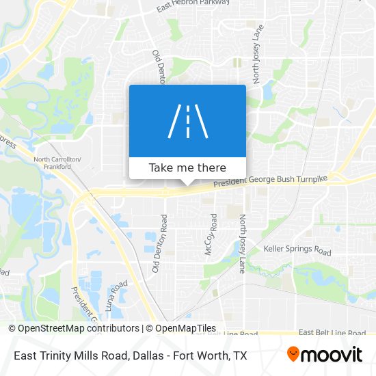 East Trinity Mills Road map