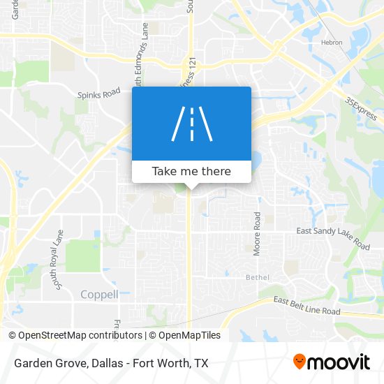 Mapa de Garden Grove
