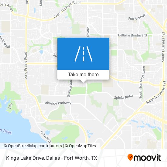 Kings Lake Drive map