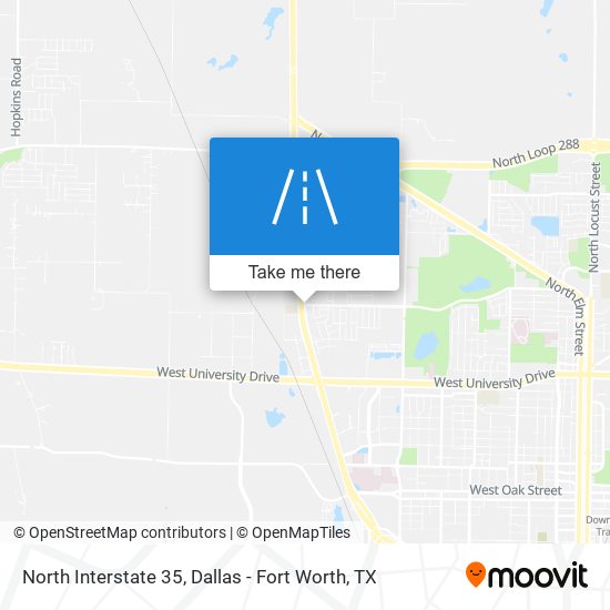 Mapa de North Interstate 35