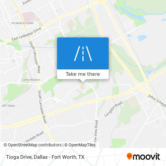 Tioga Drive map