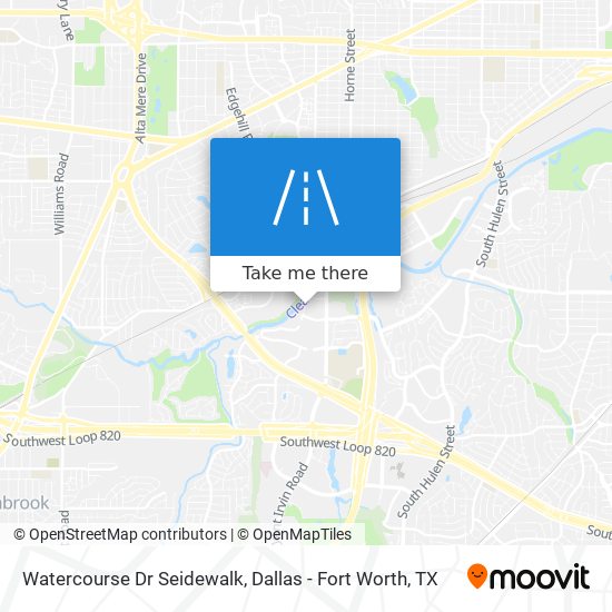 Watercourse Dr Seidewalk map