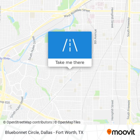 Bluebonnet Circle map